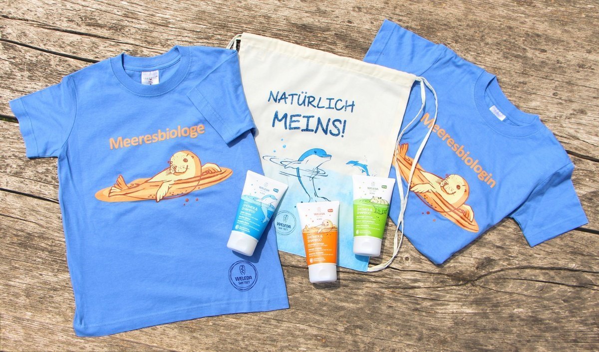 Gewinnt die neuen Weleda Kids Duschen und erfahrt, wie man Kinderhaut am Besten pflegt 3 meeresbiologen 01 rgb