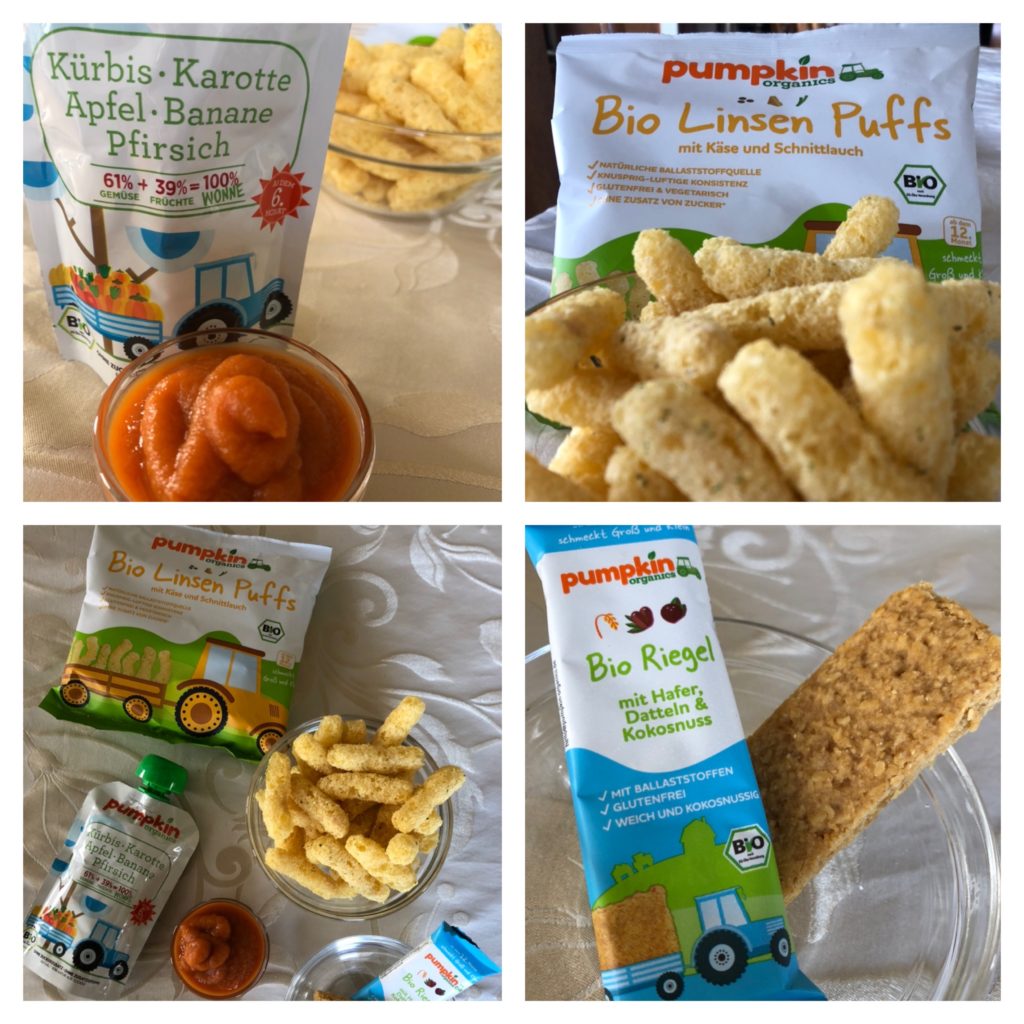 Wie und was essen eure Babys? Gewinnt ein Paket Bio-Nahrung von Pumpkin Organics 4 Zuckerarmer Babybrei