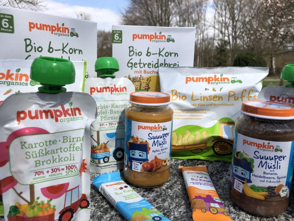 Wie und was essen eure Babys? Gewinnt ein Paket Bio-Nahrung von Pumpkin Organics 6 Quetschies für Babys